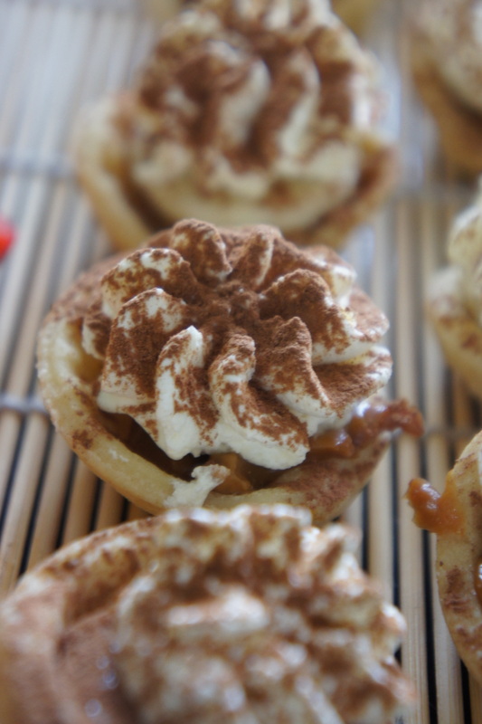 Canape size banoffee pie
